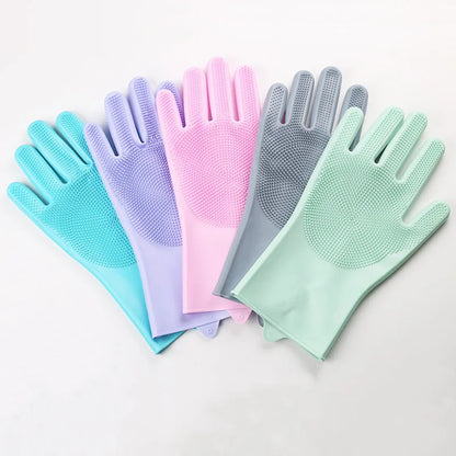Gants de toilettage pour chien et chat – Brosse de bain anti-poils