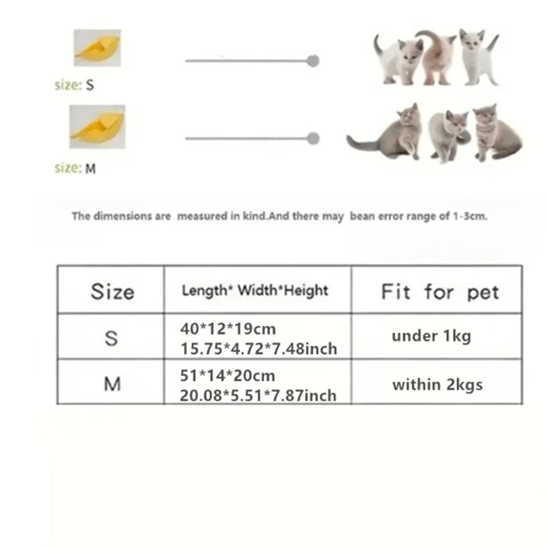 Lit Banane Confortable pour Chien et Chat – Couchage Douillet