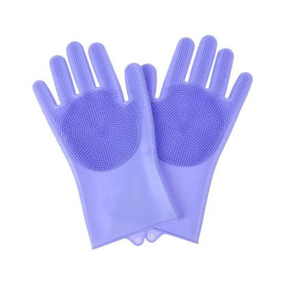 Gants de toilettage pour chien et chat – Brosse de bain anti-poils