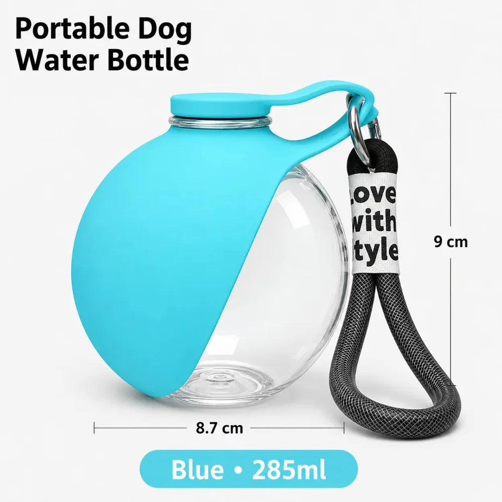 Bouteille d’Eau 2-en-1 pour Chien | Hydratation Facile Partout