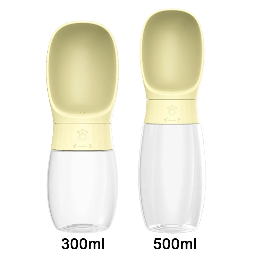 Bouteille d’eau 2-en-1 pour chien et chat – Anti-fuite