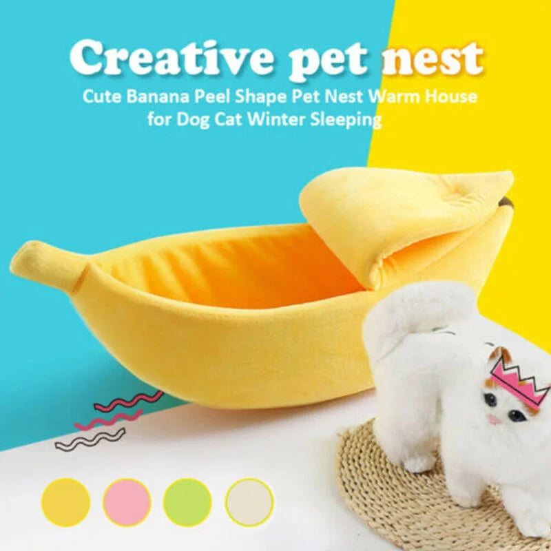Lit Banane Confortable pour Chien et Chat – Couchage Douillet