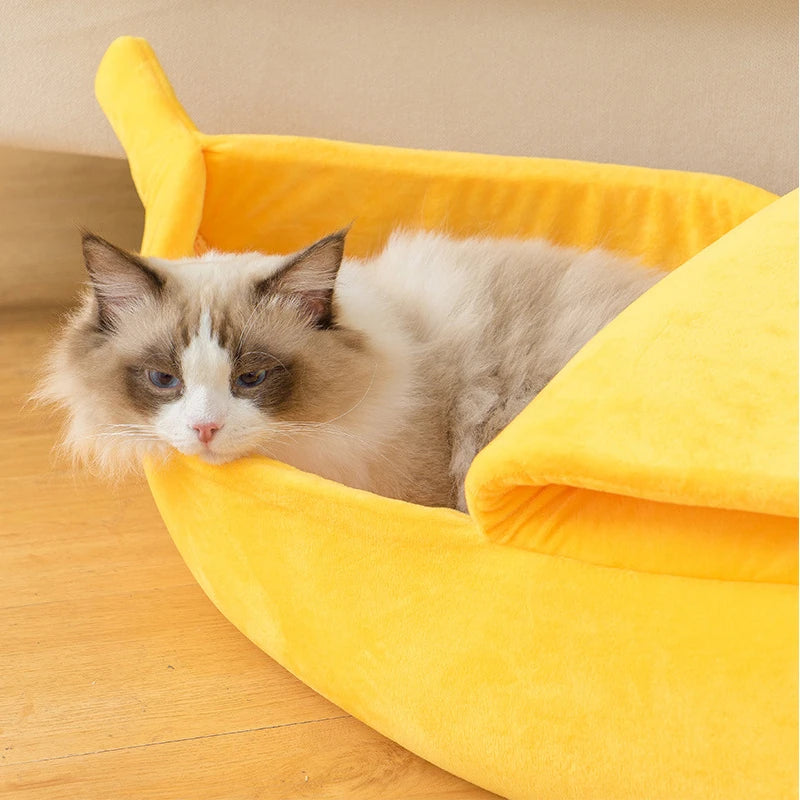 Lit Banane Confortable pour Chien et Chat – Couchage Douillet