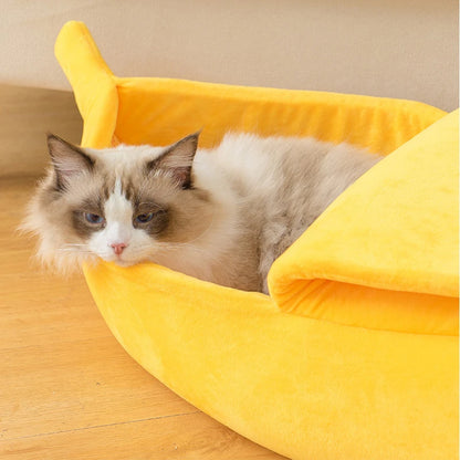 Lit Banane Confortable pour Chien et Chat – Couchage Douillet