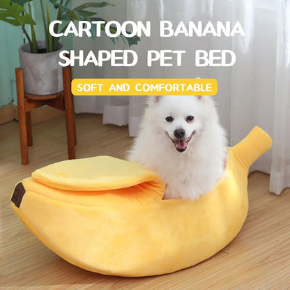 Lit Banane Confortable pour Chien et Chat – Couchage Douillet