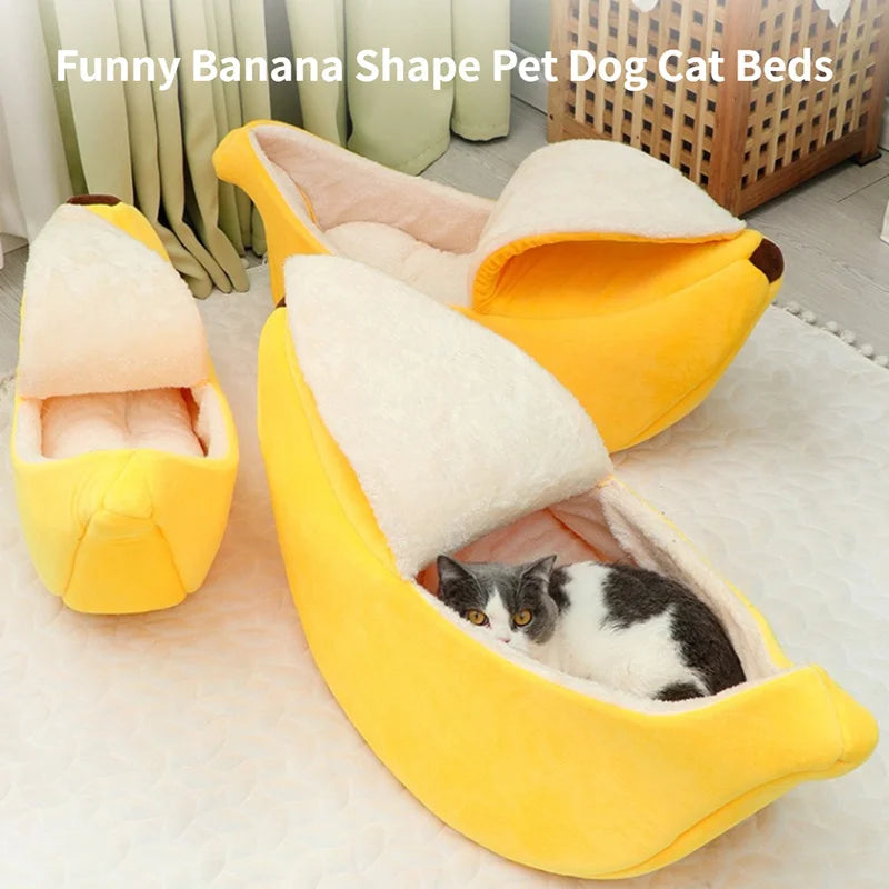 Lit Banane Confortable pour Chien et Chat – Couchage Douillet